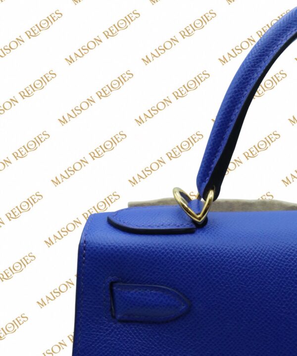 Hermès Kelly 28 / Bleu Royal / Epsom / GHW - Imagen 7
