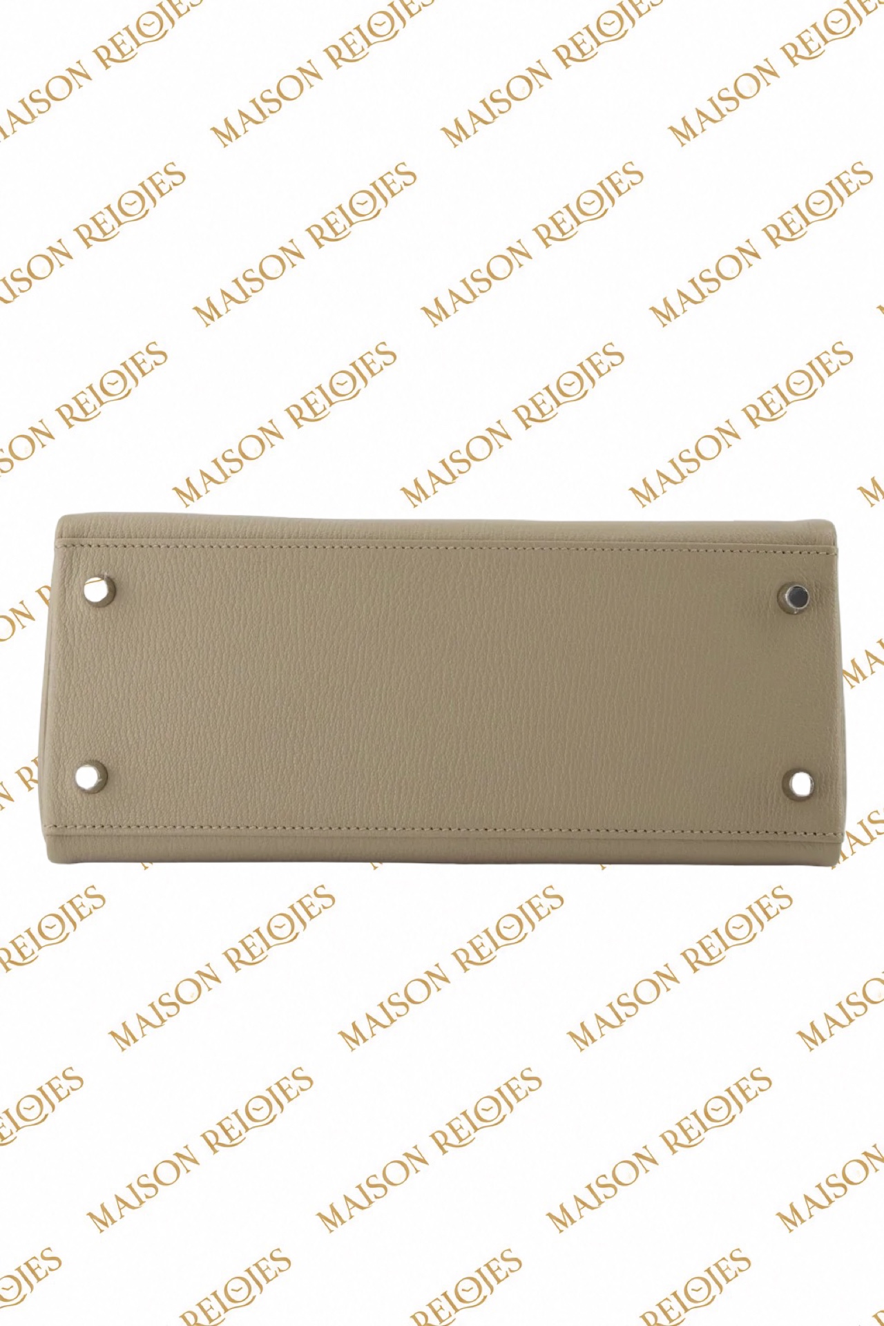 Hermès Kelly 28 / Gris Tourterelle / Chèvre Mysore / PHW / Special Order - Imagen 4