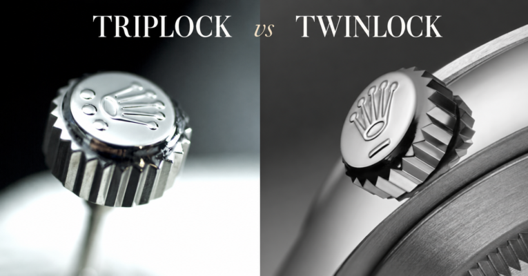 Comparativa de las coronas Rolex Triplock y Twinlock